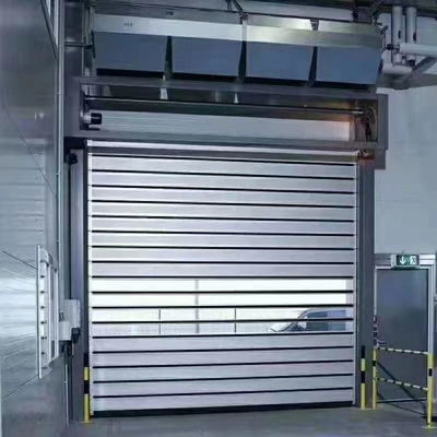 JTM-D03 Alüminyum Yüksek Hızlı Yuvarlak Yüksek Hızlı Rollu Perde Spiral Güvenlik Kapısı Uzaktan Kumanda ile