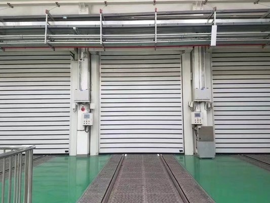 TM-D04 Alaşım Yüksek Hızlı Yuvarlak Yüksek Hızlı Rollu Kapak Spiral Güvenlik Depo Kapısı