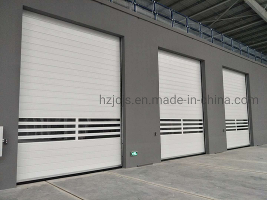 40 mm kalınlıklı hızlı yuvarlanma sarmal güvenlik garaj kapısı -35 ila 65 derece arasında