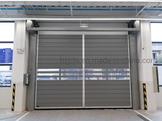 40 mm kalınlıklı hızlı yuvarlanma sarmal güvenlik garaj kapısı -35 ila 65 derece arasında