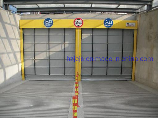 Alüminyum Alaşım JTM-D03 Hızlı yuvarlama ve kapak Spiral Depo Rüzgar Kalkanı Otomatik Kapı