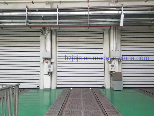 Bitmiş Alüminyum Alaşım Hızlı Yuvarlanma Hareketli Rol Çapraz Spiral Güvenlik Garaj Kapısı