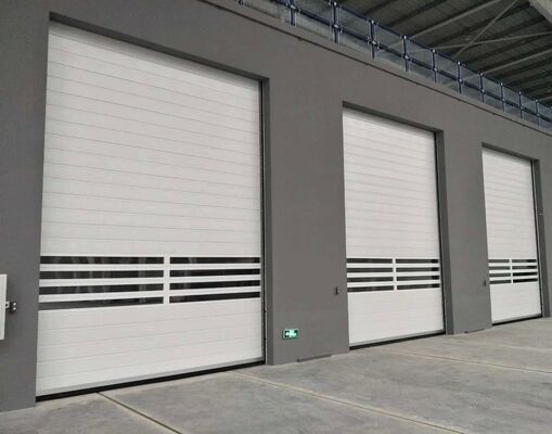 Yüksek Hızlı Güvenlik İçin Servo Motorlu Özelleştirilmiş Yangın Geciktirici Otomatik Panjur Kapı