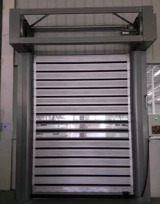 Özel Yüksek Hızlı Yuvarlak Otomatik Rol Çatlak Kapısı Yangın Koruma Güvenlik Özellikleri