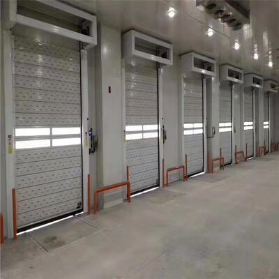 Endüstriyel Kullanım için Rüzgara Dayanıklı Beaufort 12 ve IP55 Korumalı Yangına Dayanıklı Yüksek Hızlı Sarmal Kapı