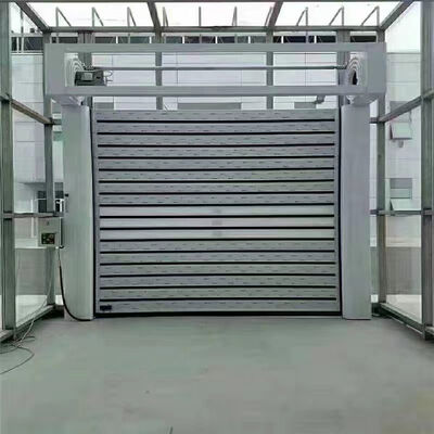 Endüstriyel Kullanım için Rüzgara Dayanıklı Beaufort 12 ve IP55 Korumalı Yangına Dayanıklı Yüksek Hızlı Sarmal Kapı