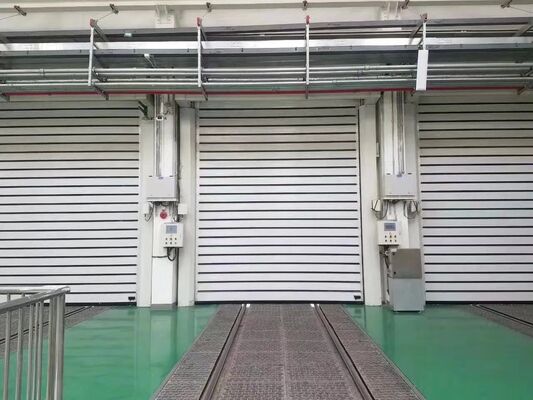 Fire Proofing IP55 Protection Customizable Size Automatic Warehouse Roller Shutter Door
